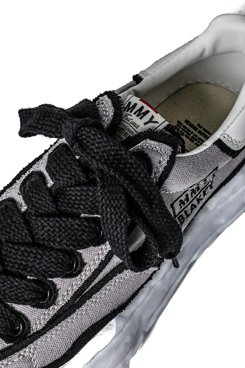 -BLAKEY Low- Overhanging canvas Low-top sneakers Gray