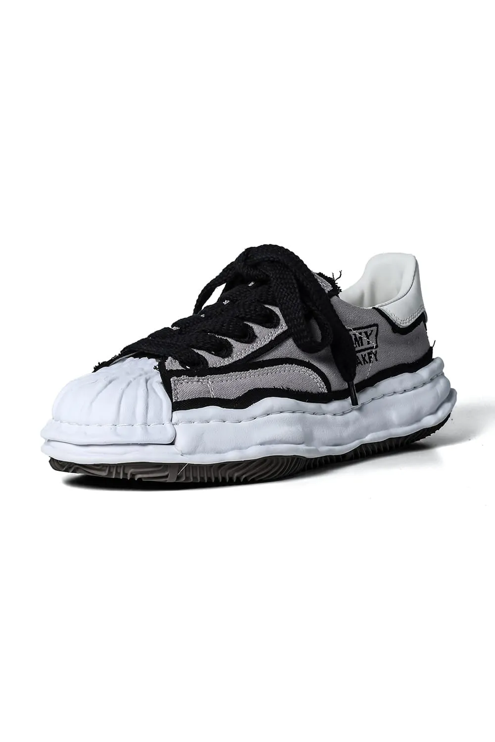 -BLAKEY Low- Overhanging canvas Low-top sneakers Gray