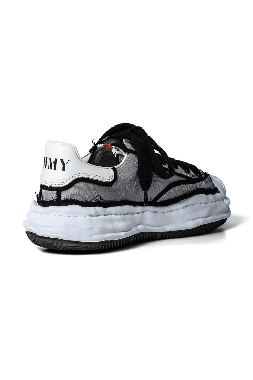 -BLAKEY Low- Overhanging canvas Low-top sneakers Gray