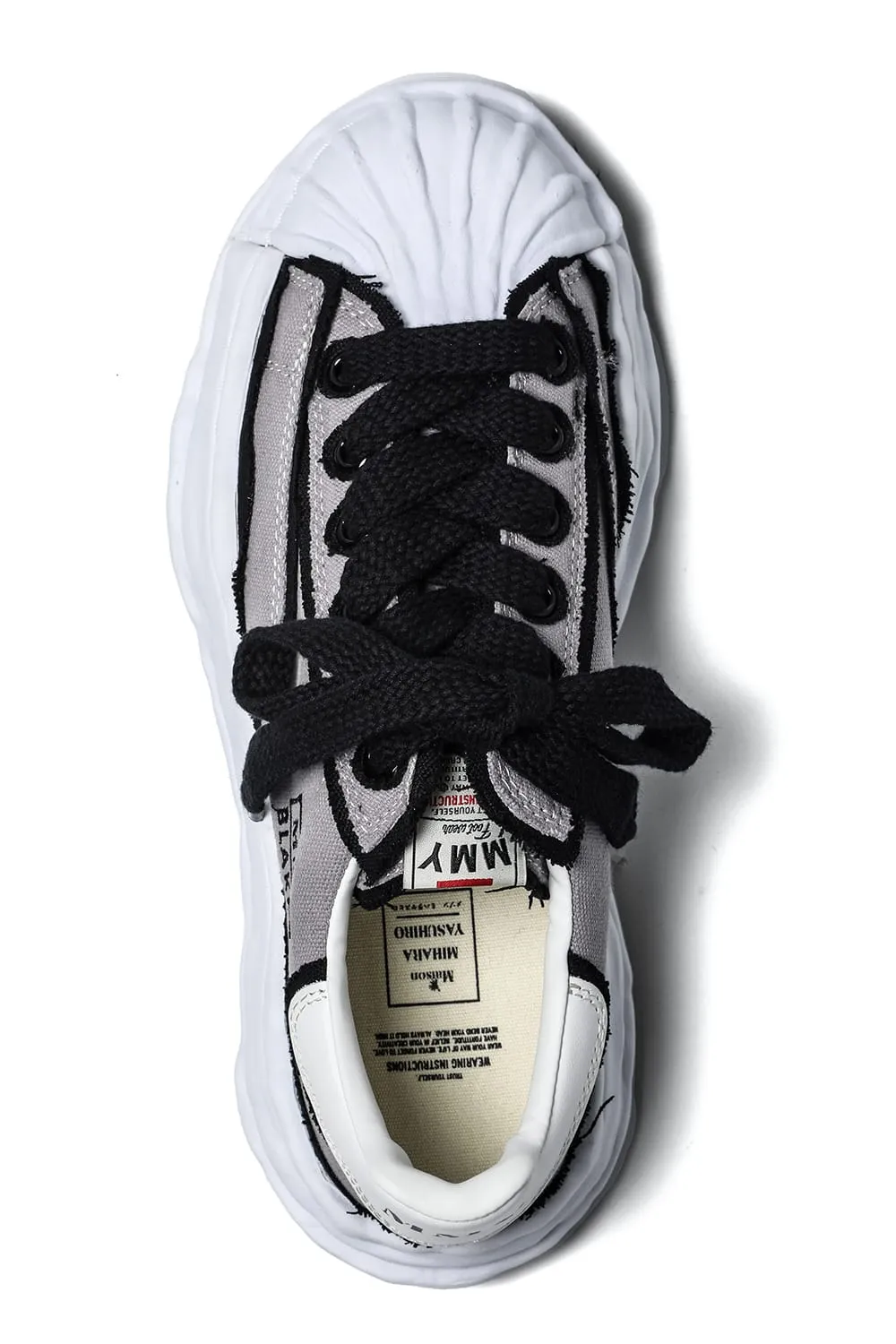 -BLAKEY Low- Overhanging canvas Low-top sneakers Gray