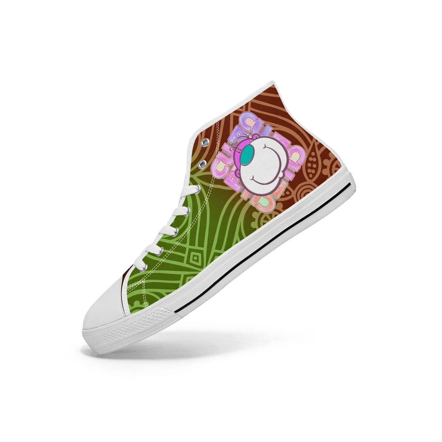 400. New High-top Canvas Shoes - Tongue Printable