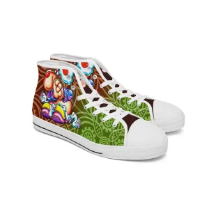 400. New High-top Canvas Shoes - Tongue Printable