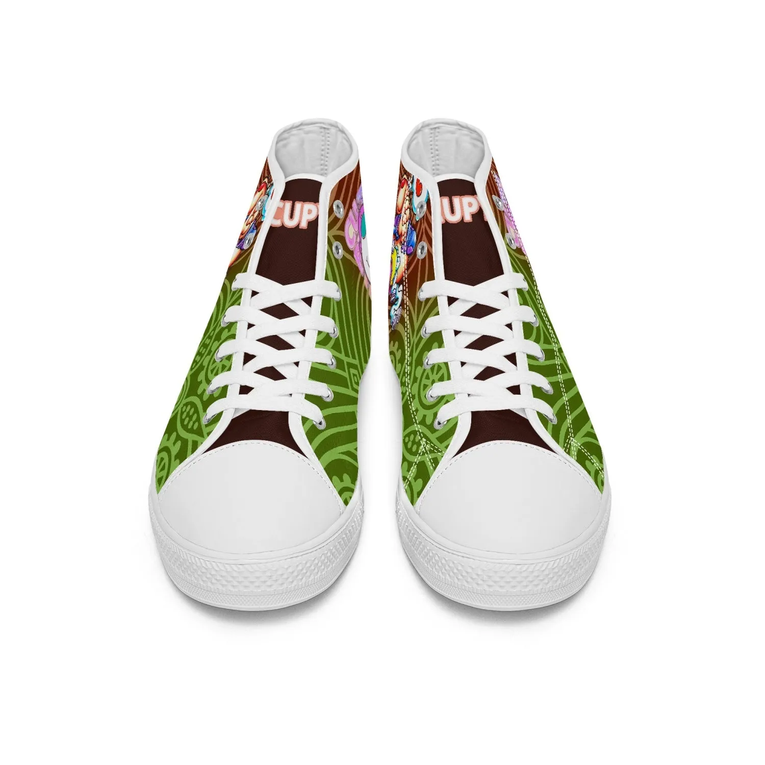 400. New High-top Canvas Shoes - Tongue Printable