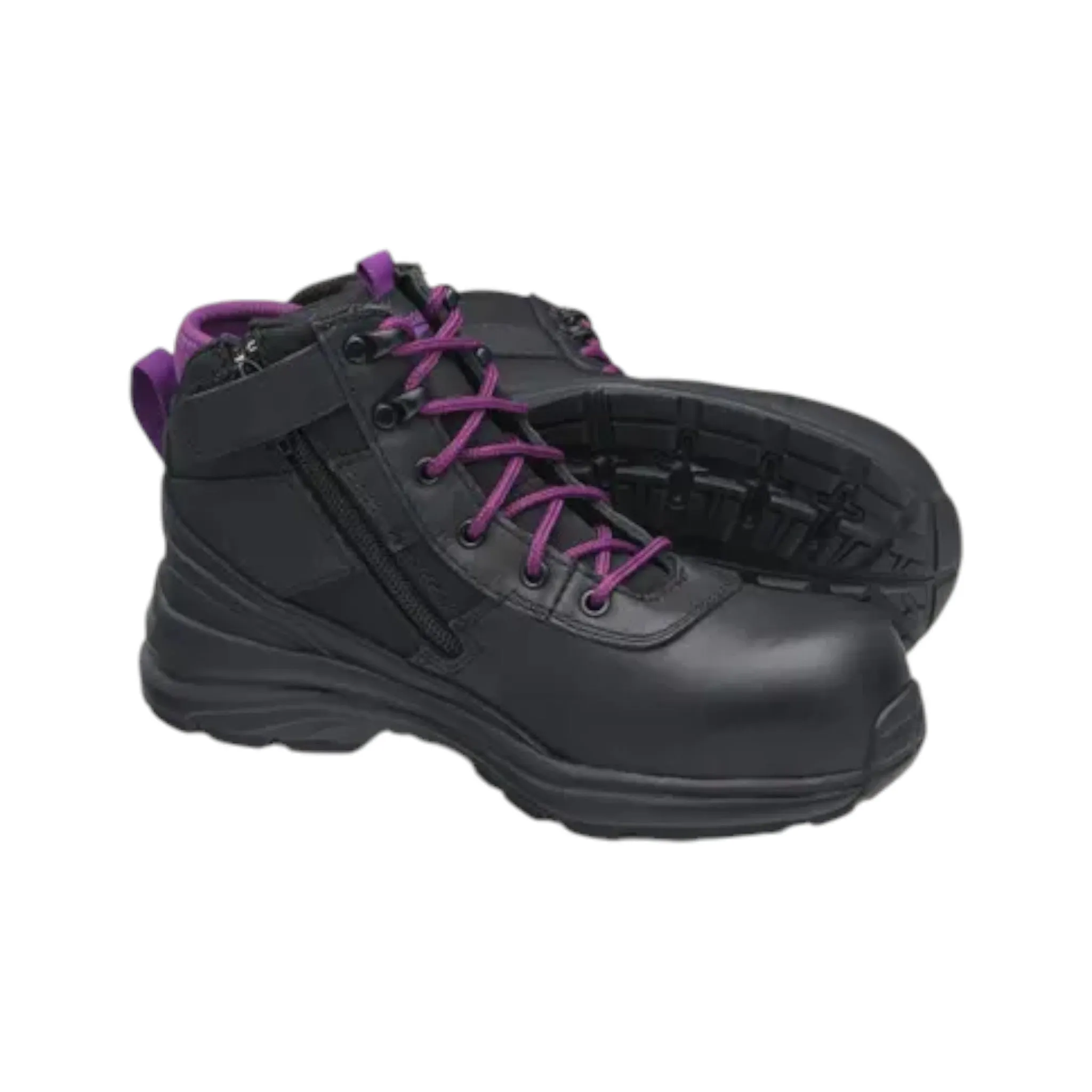 887 Women'S Black Water Resistant Leather Anti-Static Safety Hiker