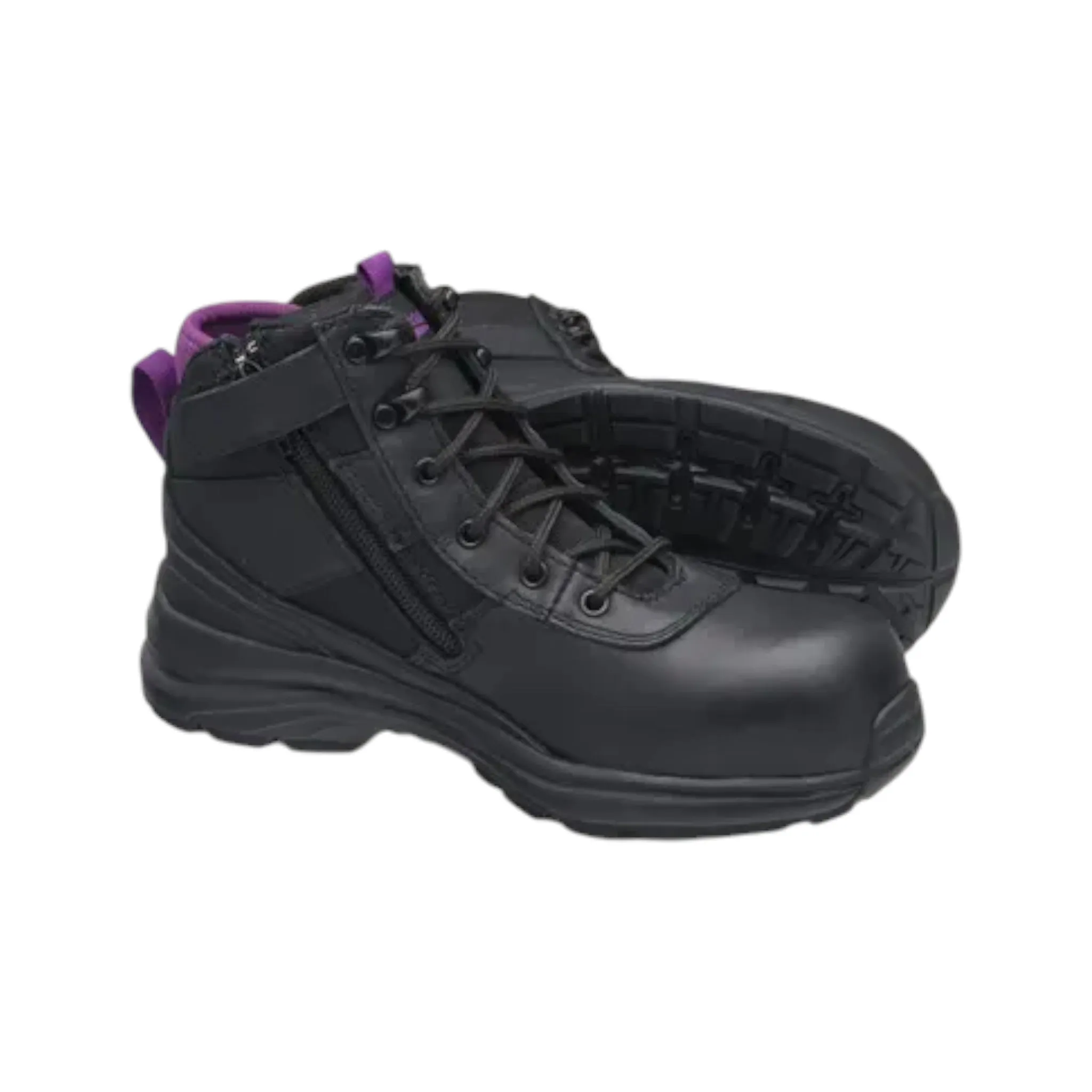 887 Women'S Black Water Resistant Leather Anti-Static Safety Hiker