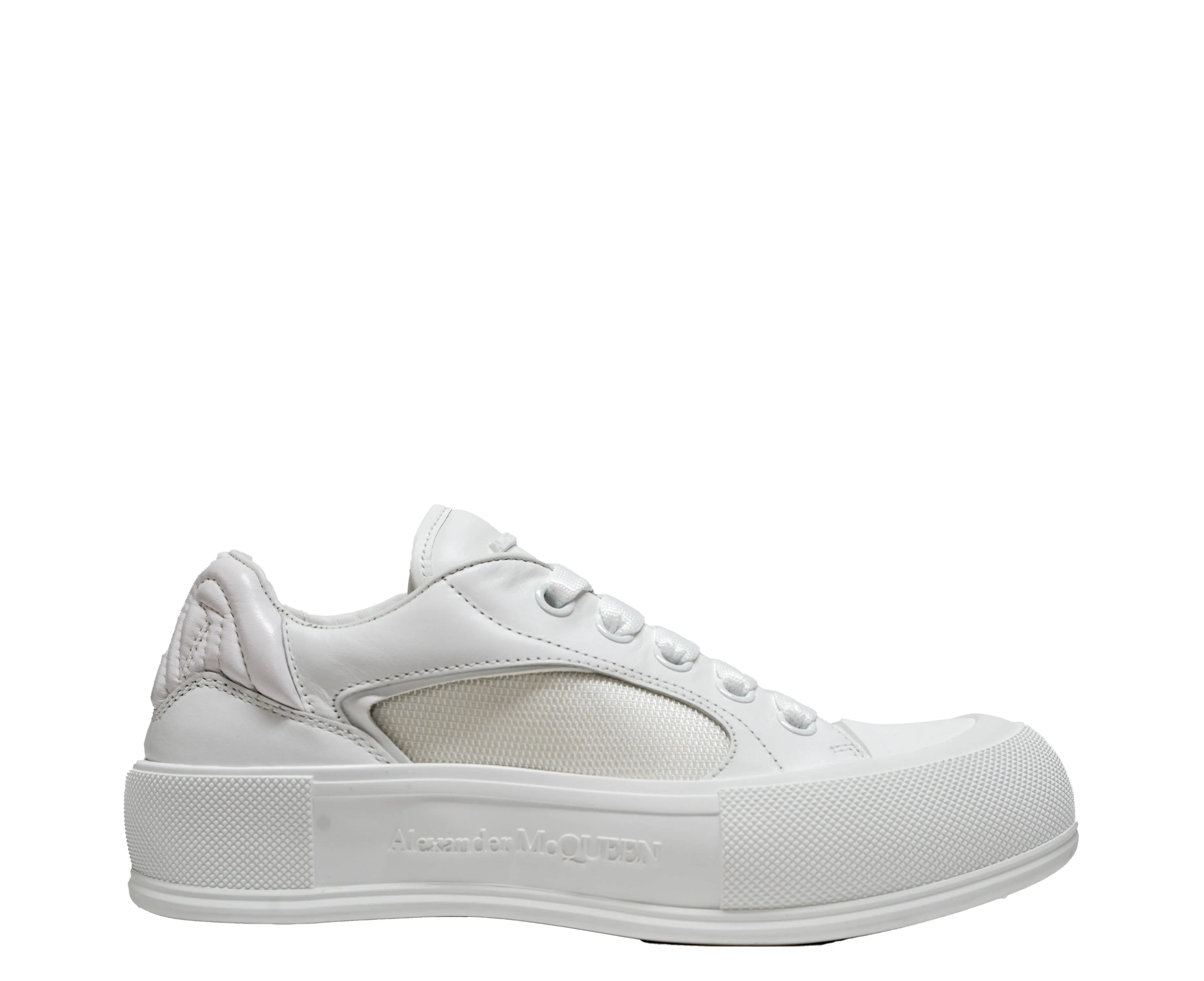 Alexander McQueen Women's White Mesh Sneaker 781556 30% off