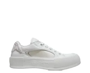 Alexander McQueen Women's White Mesh Sneaker 781556 30% off