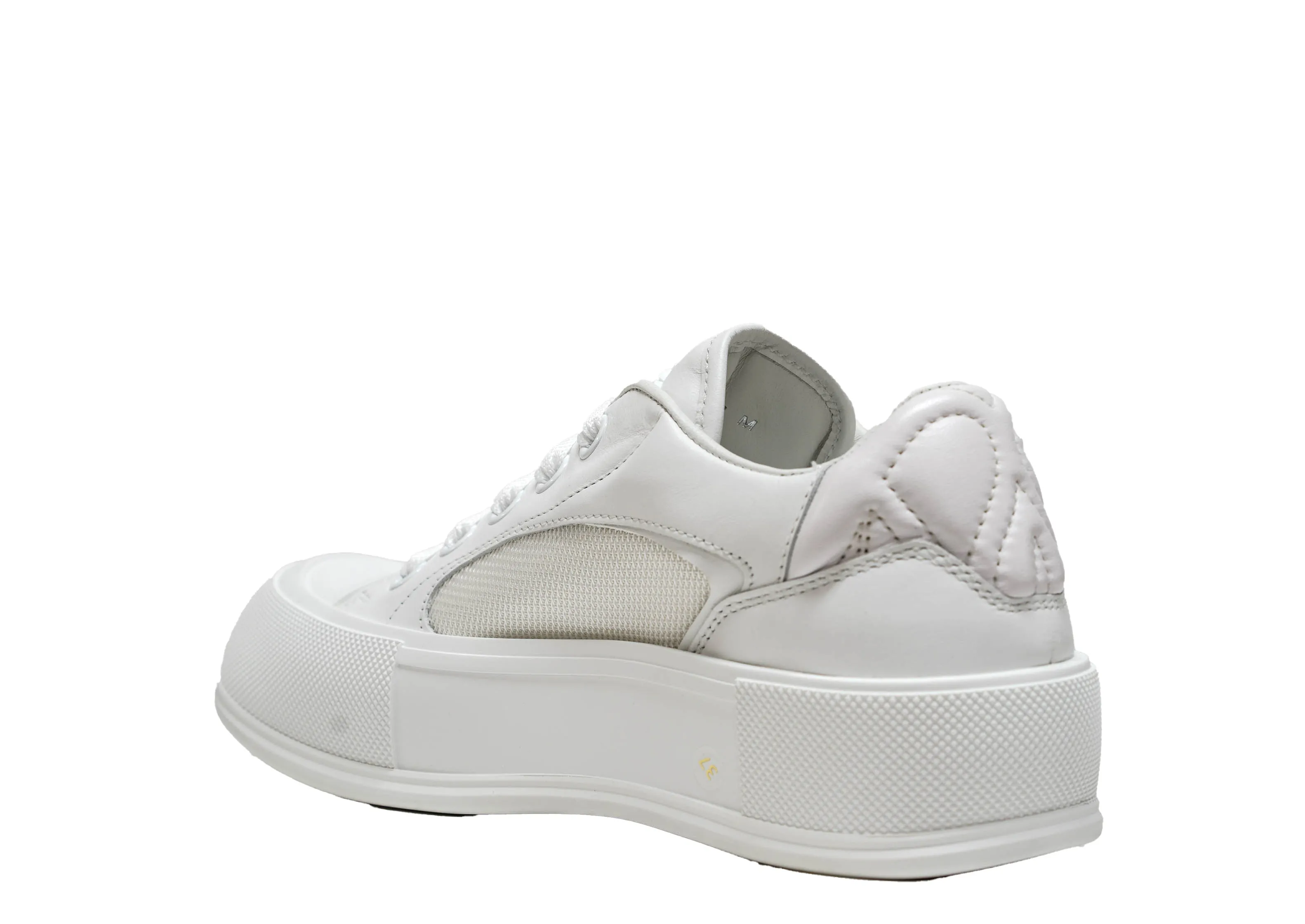 Alexander McQueen Women's White Mesh Sneaker 781556 30% off