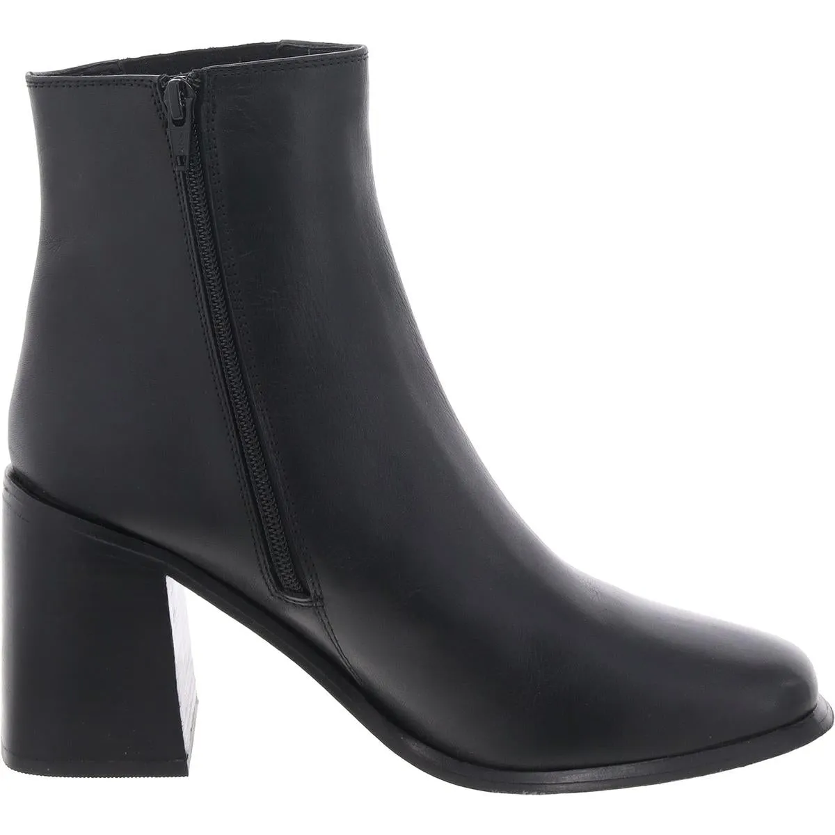 André Assous Womens Leather Block Heel Chelsea Boots