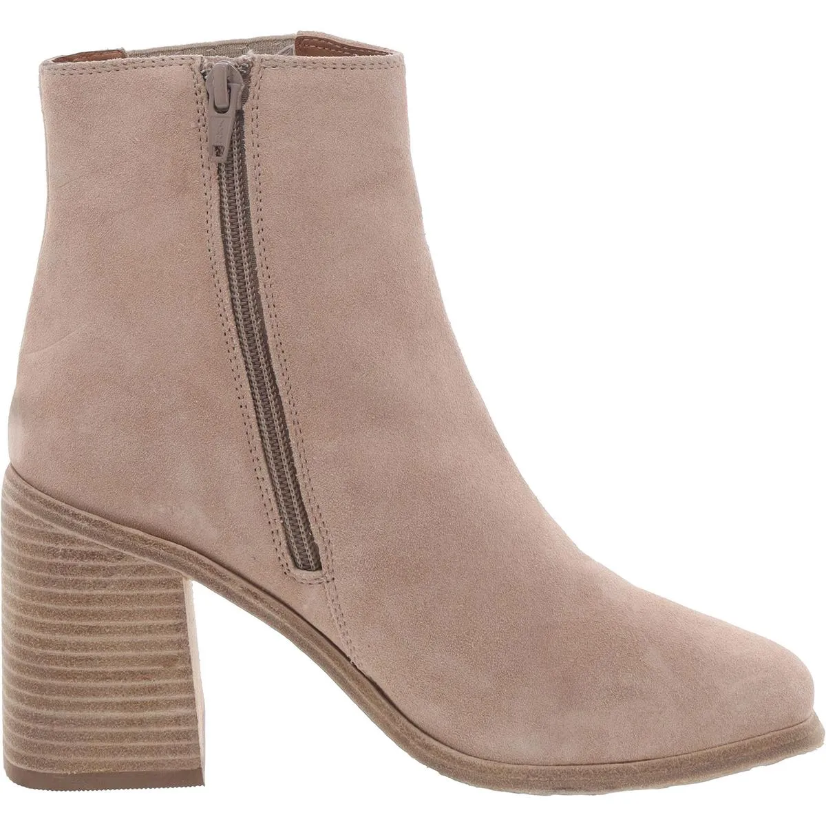André Assous Womens Suede Block Heel Chelsea Boots