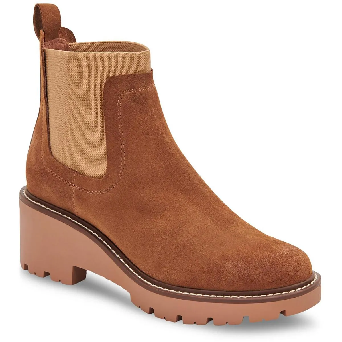 Aqua College Womens Demi  Lug Sole Chelsea Boots