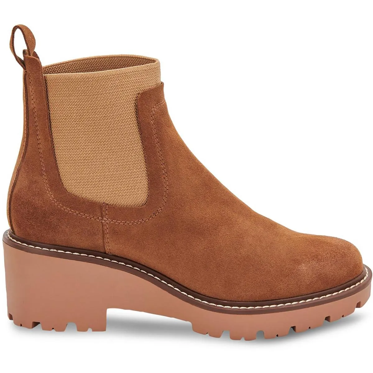Aqua College Womens Demi  Lug Sole Chelsea Boots