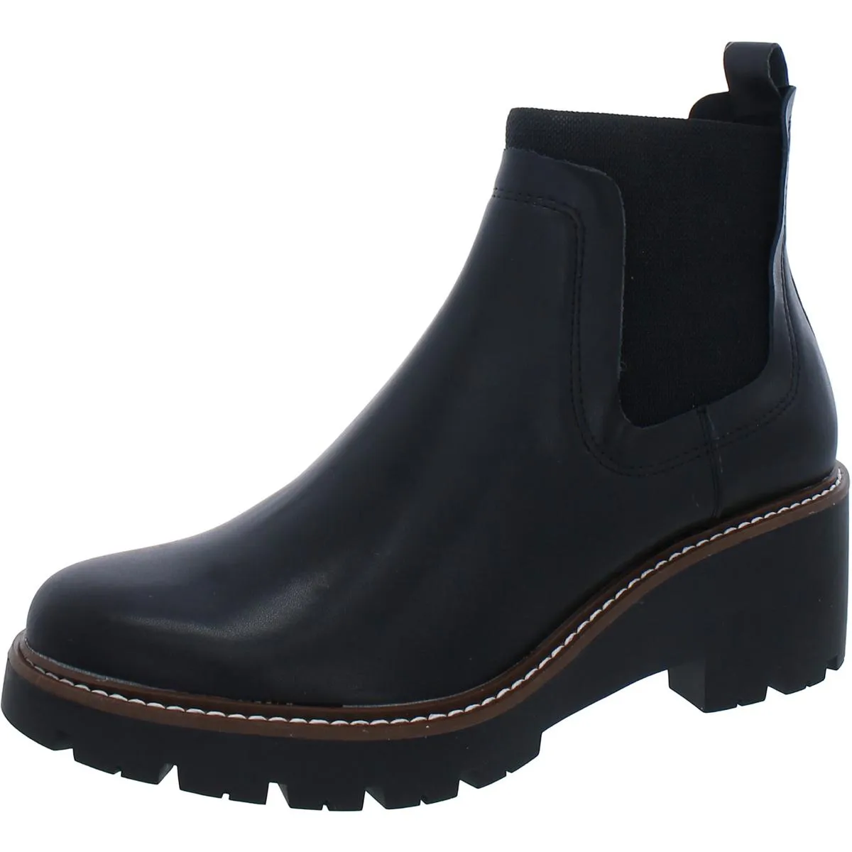 Aqua College Womens Demi  Lug Sole Chelsea Boots