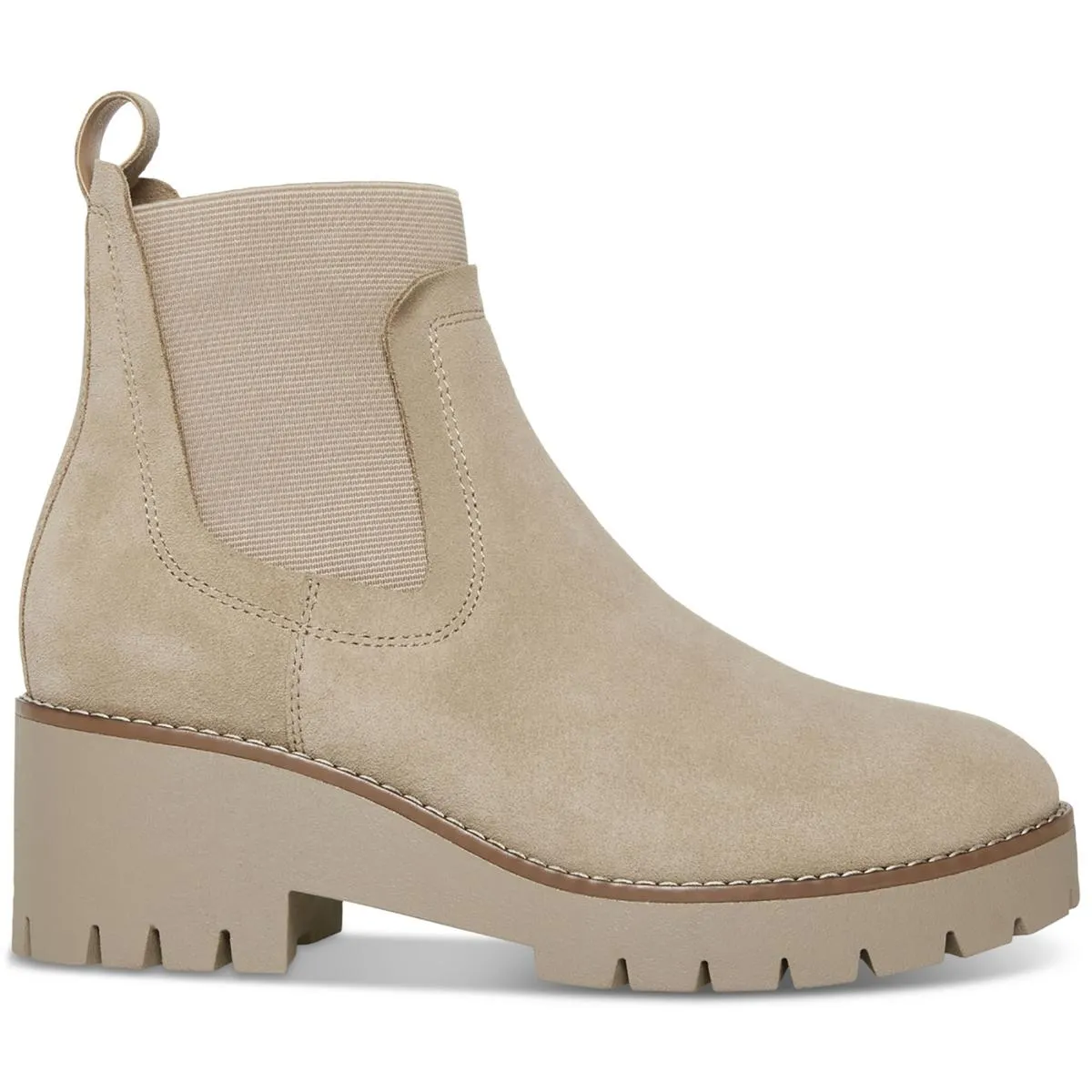 Aqua College Womens Demi  Lug Sole Chelsea Boots