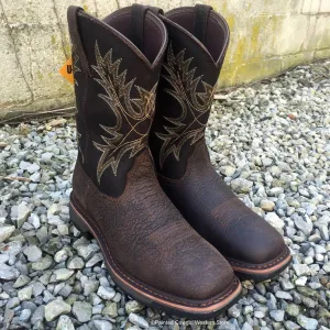 Ariat Men’s Workhog Wide Square Toe Bruin Brown Work Boots 10017436