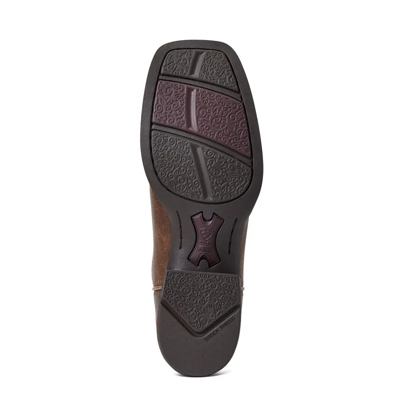 'Ariat' Women's West Bound Square Toe - Sable / Red