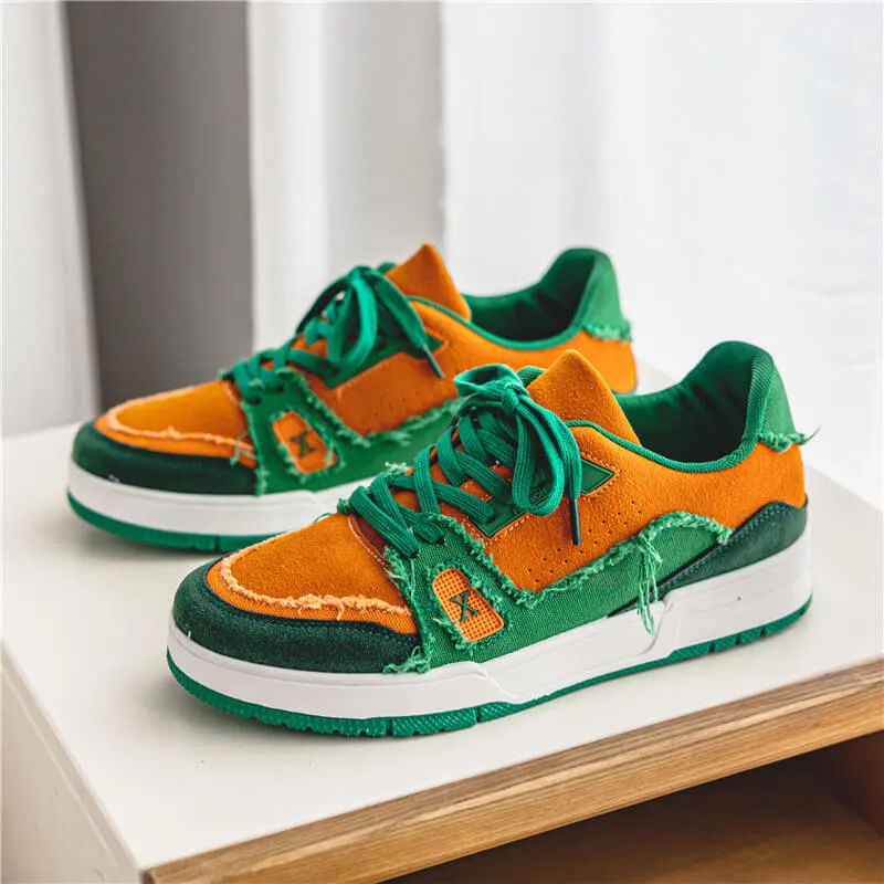 Aule Ripped Patchwork Sneakers