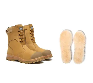 AUSTRALIAN SHEPHERD® Work Safety Lace Up Men Boots Steel Toe With Wool Insoles Peter