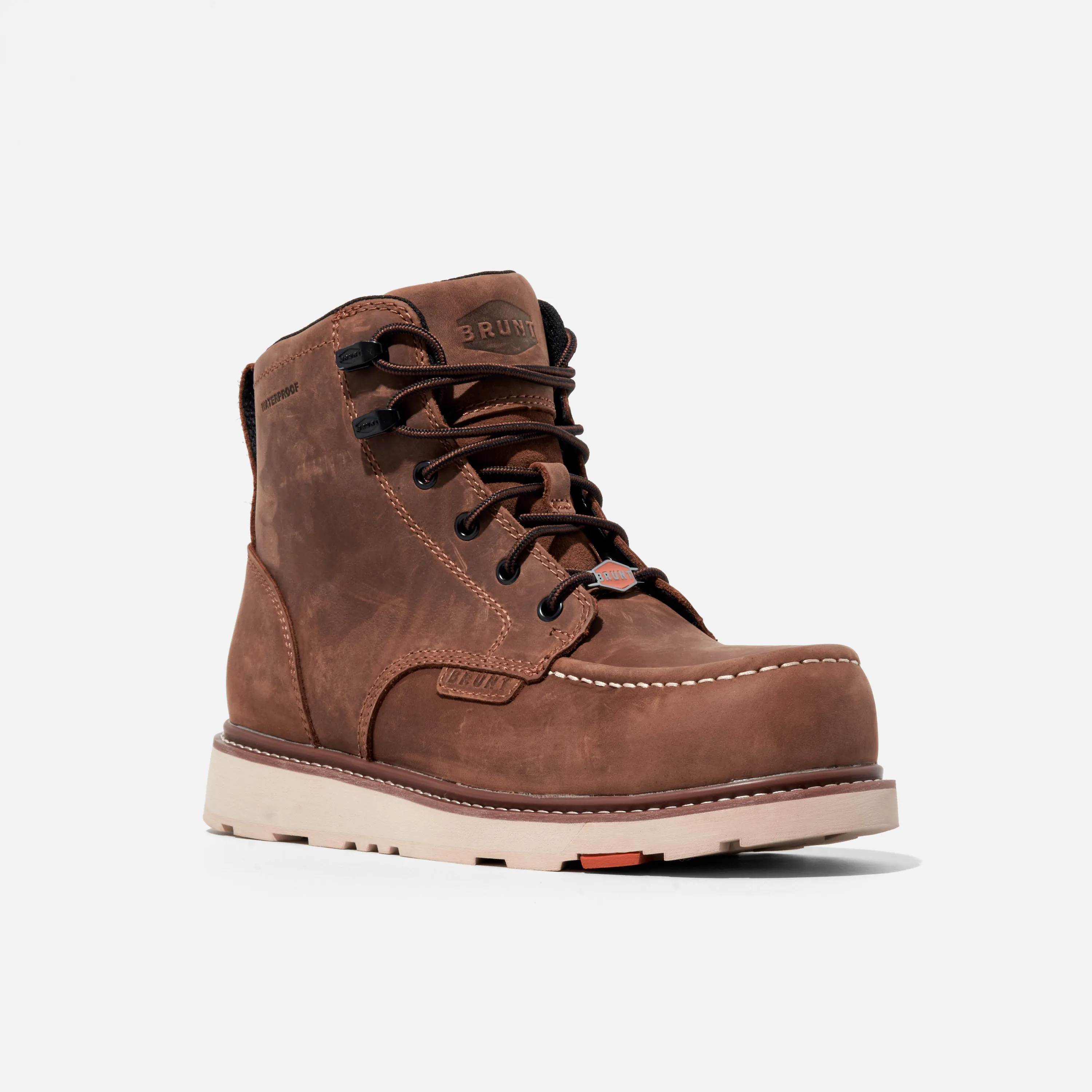 BRUNT Men's Marin 6" Comp Toe Waterproof Work Boot