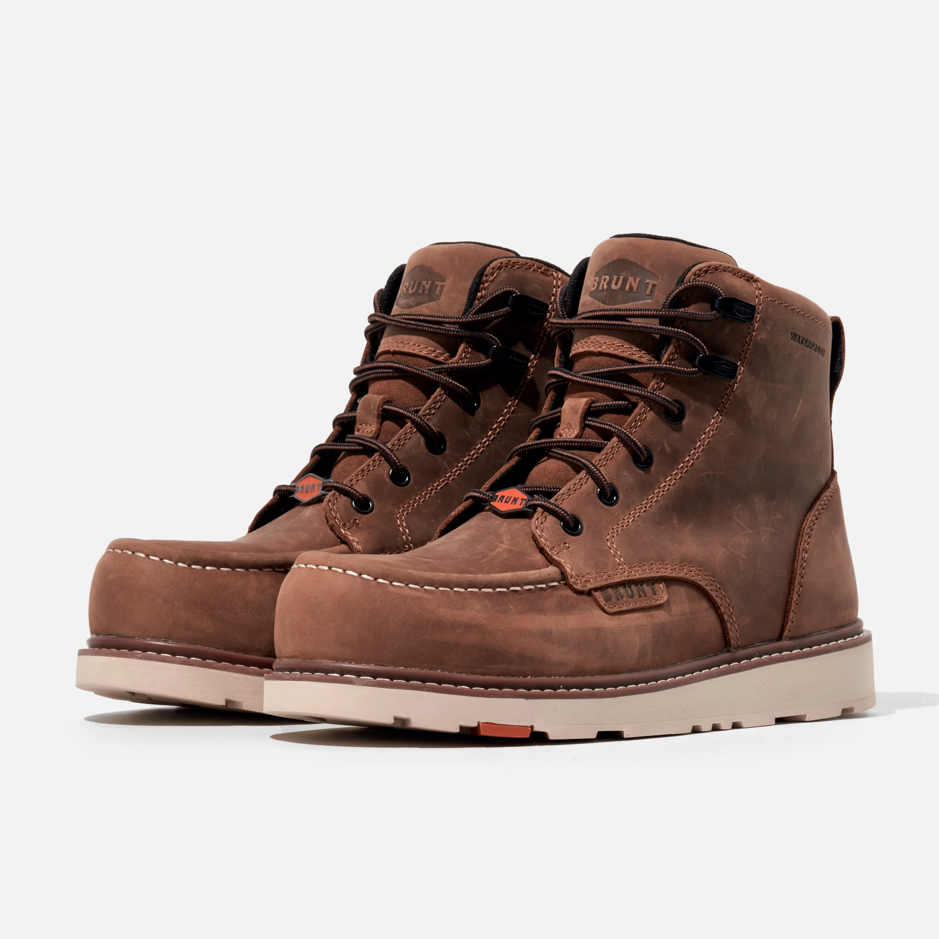 BRUNT Men's Marin 6" Comp Toe Waterproof Work Boot