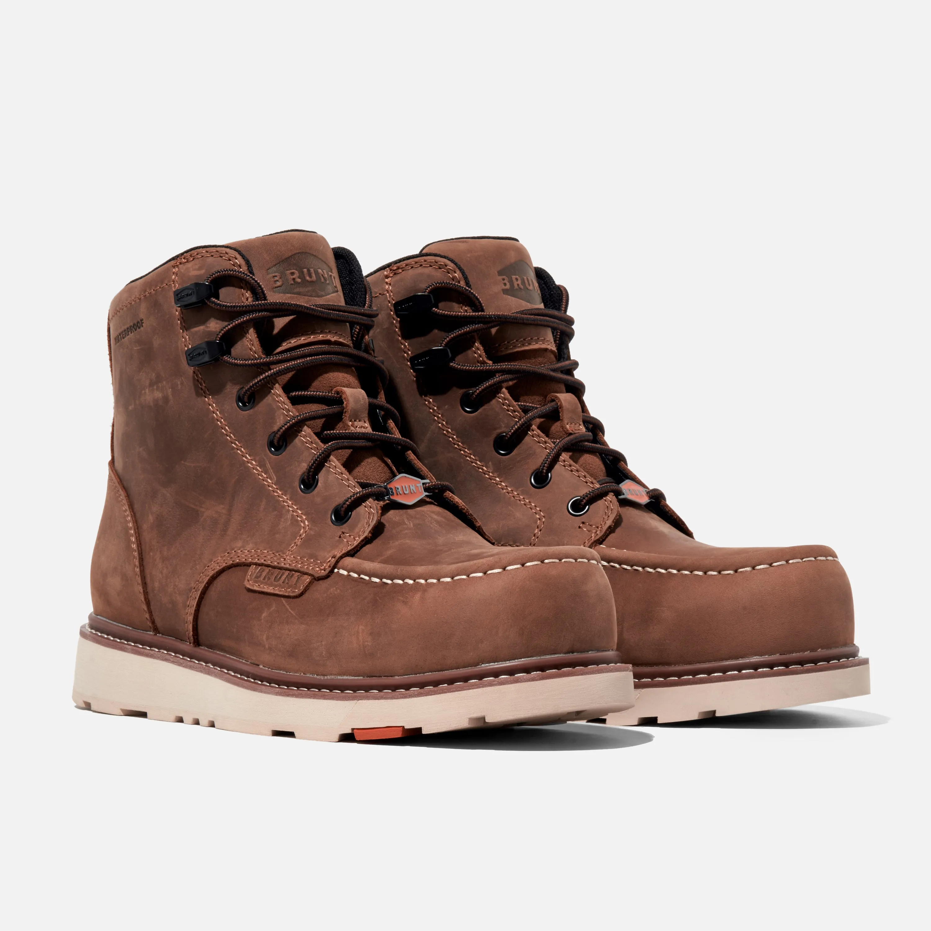 BRUNT Men's Marin 6" Comp Toe Waterproof Work Boot