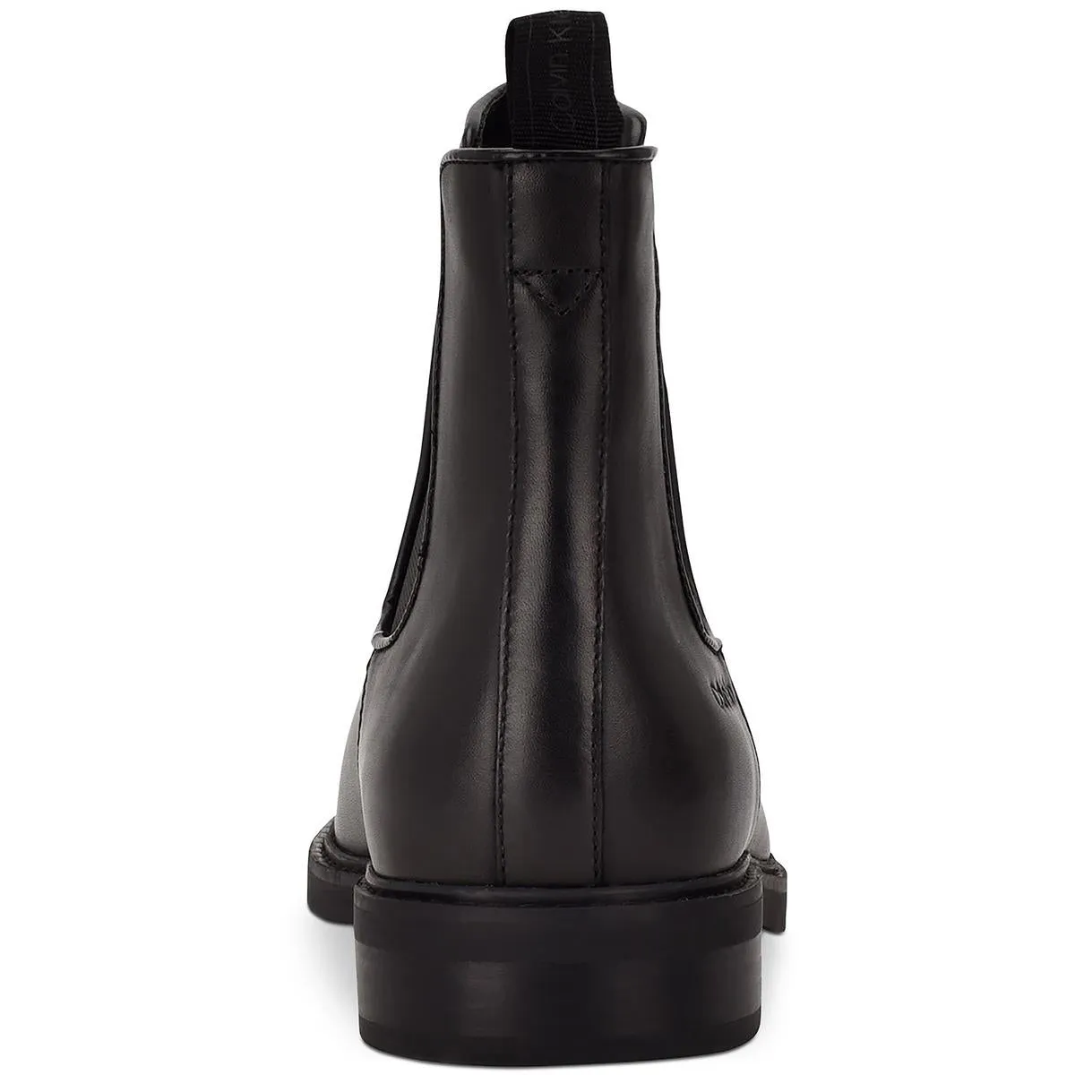 Calvin Klein Mens Fenwick Leather Ankle Chelsea Boots