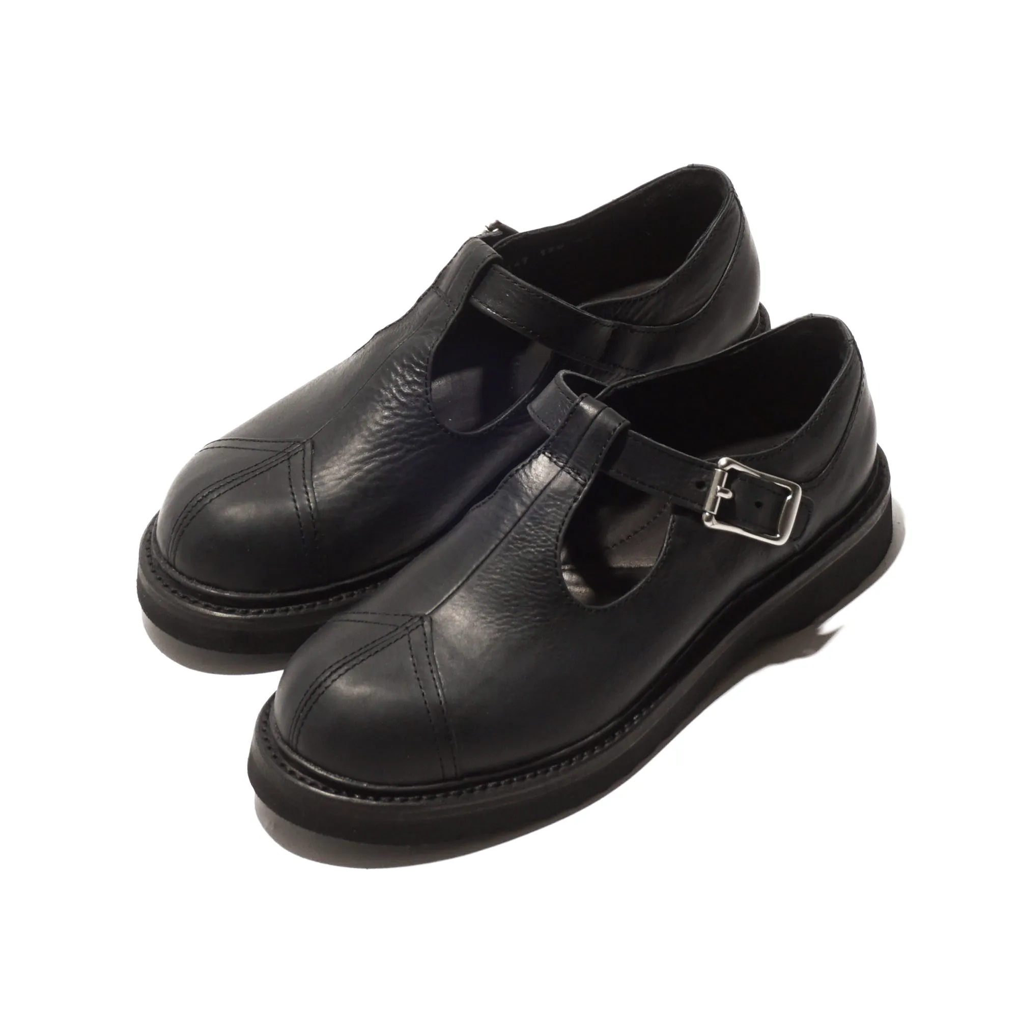 CAMDEN SHOE "BLACK TIRE BLACK LEATHER"