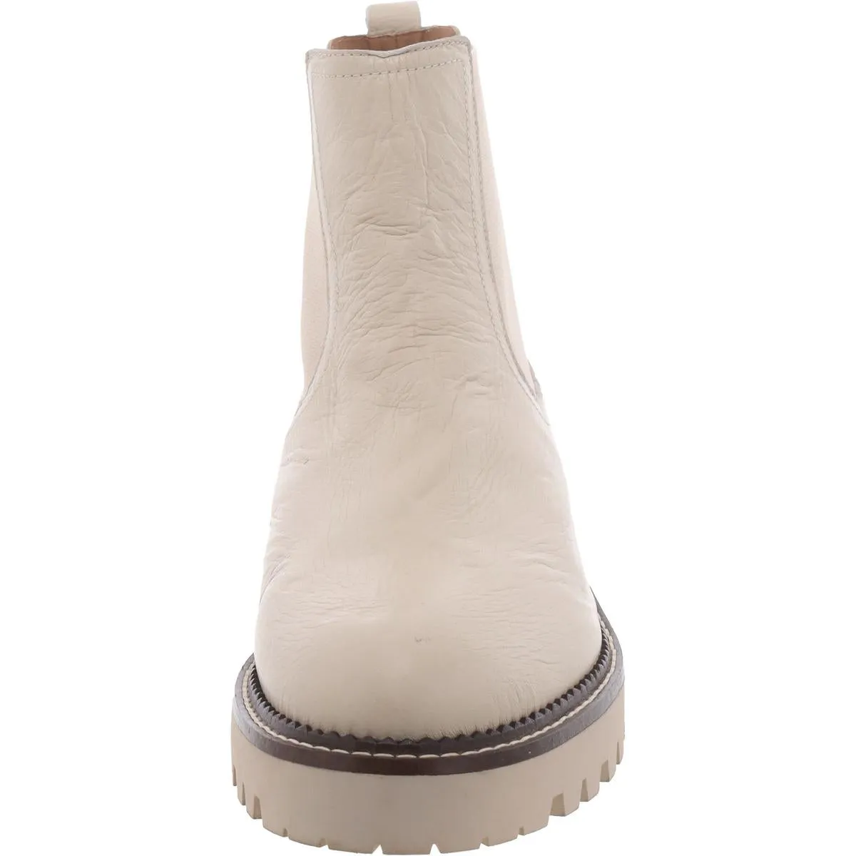 Caslon Womens Leather Solid Chelsea Boots