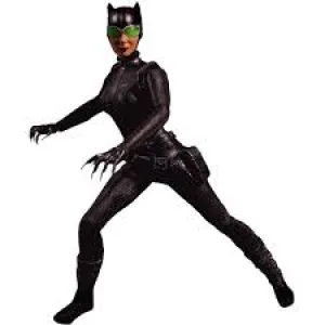 Catwoman: Dc 1:12 Mezco Toys Collective (LEG OF FIGURE CAME BROKEN BUT NOW FIXED)