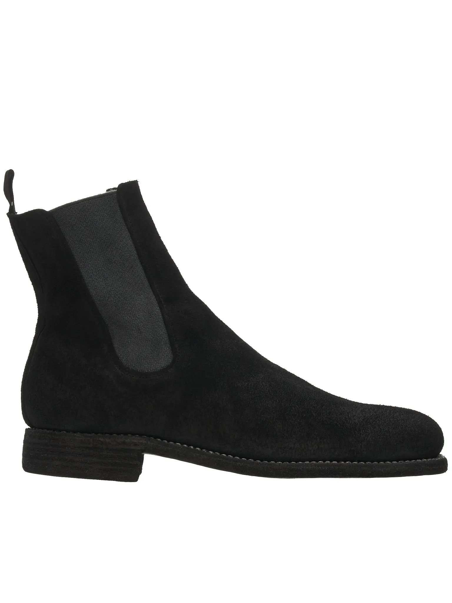 Chelsea Suede Boots (96-HORSE-REVERSE-BLACK)