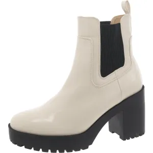 Chinese Laundry Womens Patent Block Heel Chelsea Boots