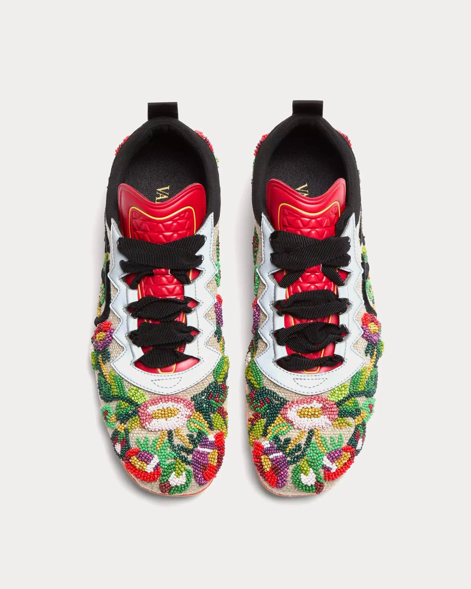 Chromathon Canvas with Floral Embroidery Multi Low Top Sneakers