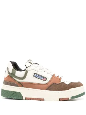 Clc low sneakers in ebony and military suede and nubuck