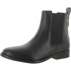 Coach Womens Maeve Leather Stacked Heel Chelsea Boots