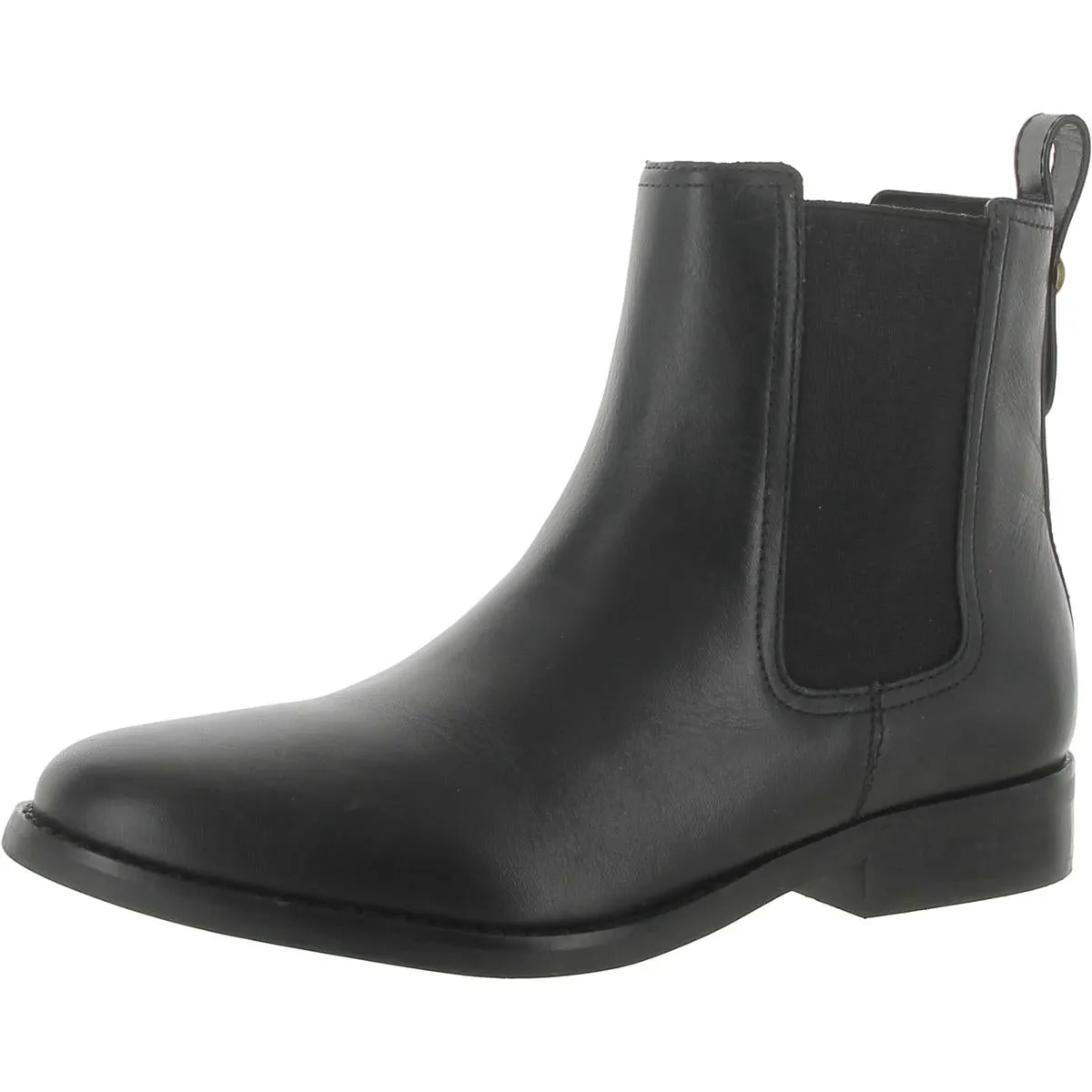 Coach Womens Maeve Leather Stacked Heel Chelsea Boots