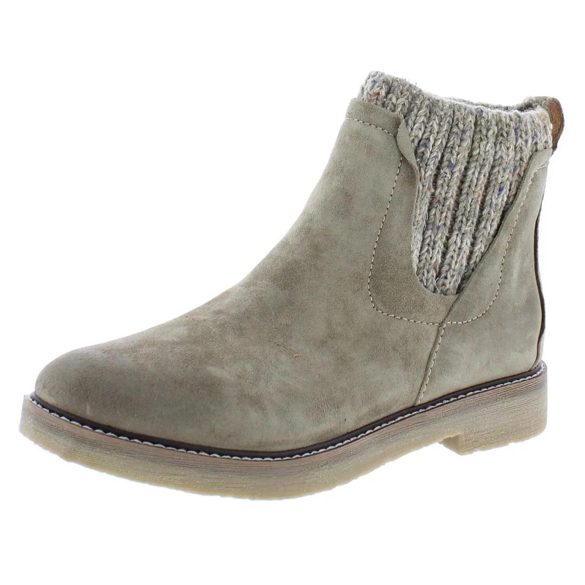 Comfortiva Womens Rawnie Suede Comfort Insole Chelsea Boots