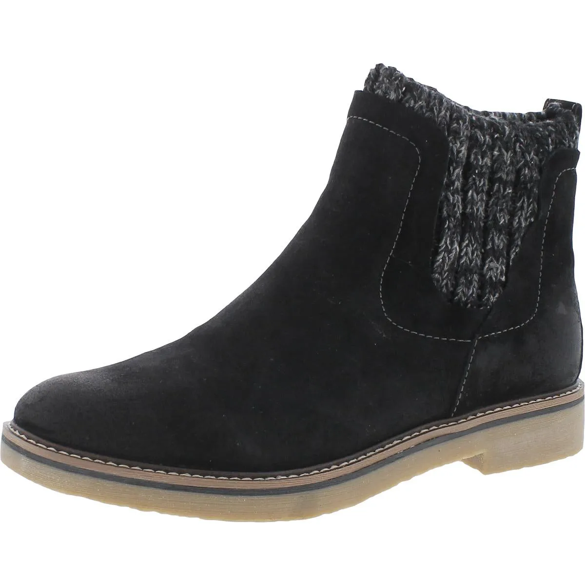 Comfortiva Womens Rawnie Suede Comfort Insole Chelsea Boots