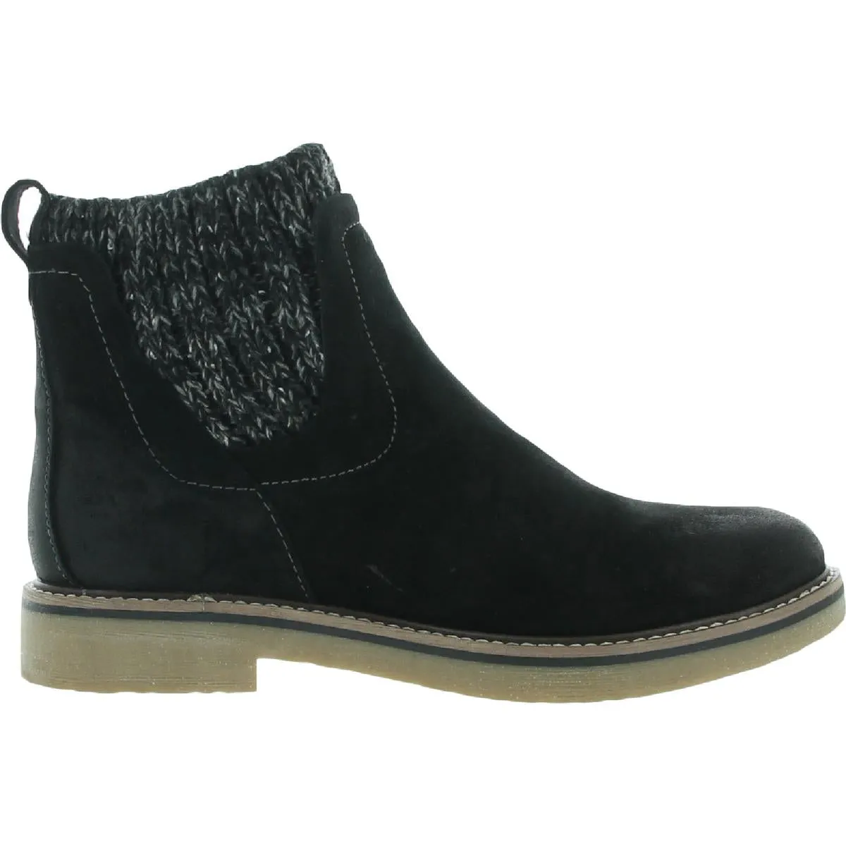 Comfortiva Womens Rawnie Suede Round Toe Chelsea Boots
