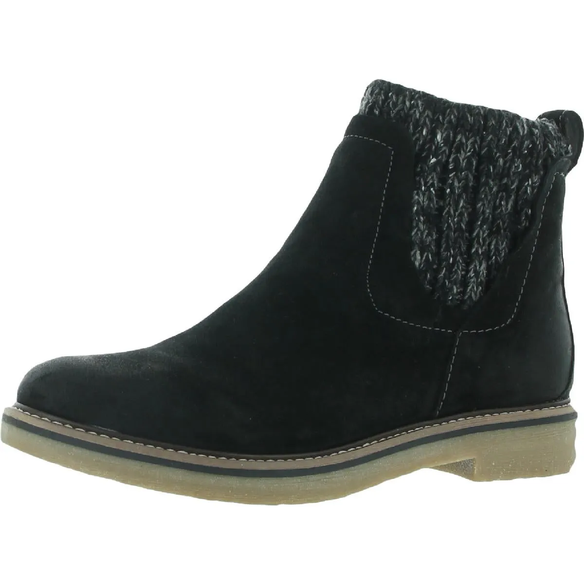 Comfortiva Womens Rawnie Suede Round Toe Chelsea Boots