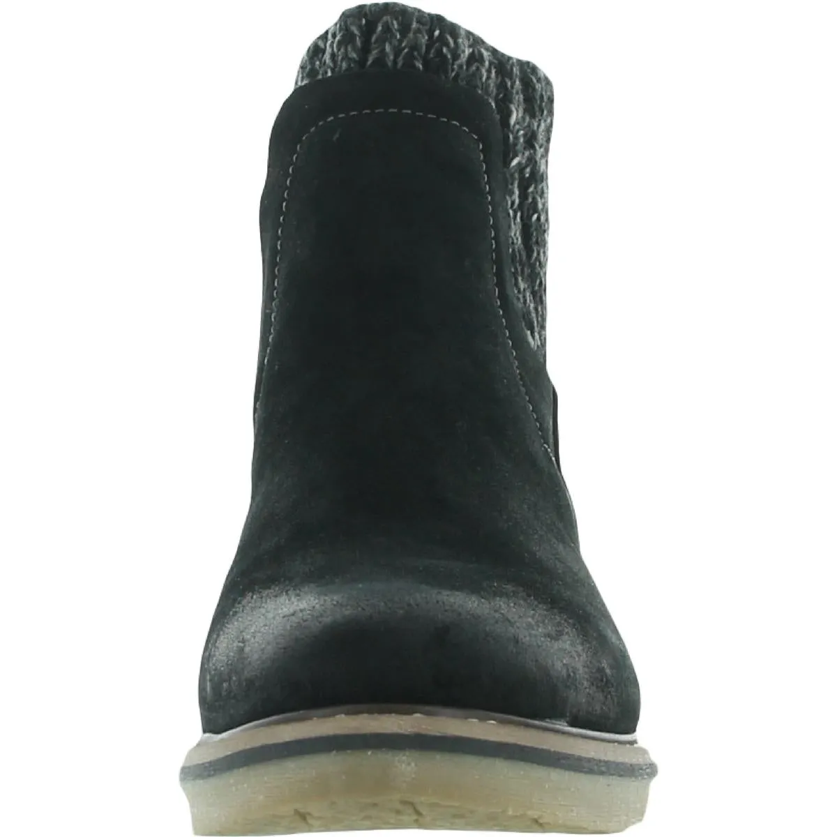 Comfortiva Womens Rawnie Suede Round Toe Chelsea Boots