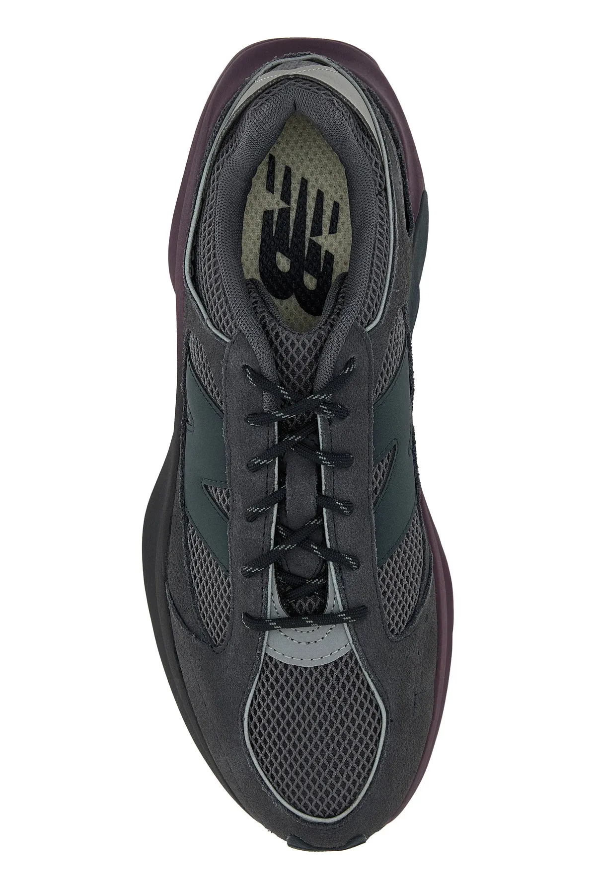 dark grey suede and mesh WRPD sneakers