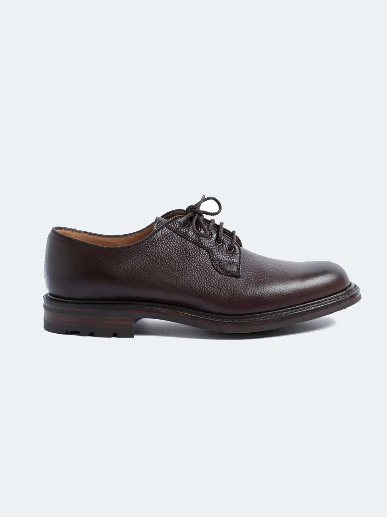 DERBY LEATHER SHOW WALNUT GRAIN