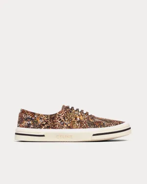 Elliot Printed Canvas 'Tigers & Leopards' Brown / Black Low Top Sneakers