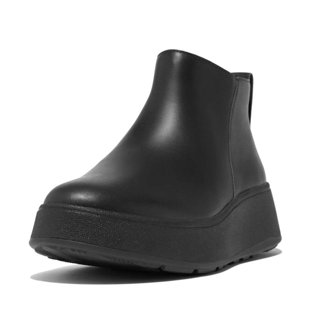 Fitflop Gm2-090 F-Mode Ladies Black Leather Side Zip Ankle Boots