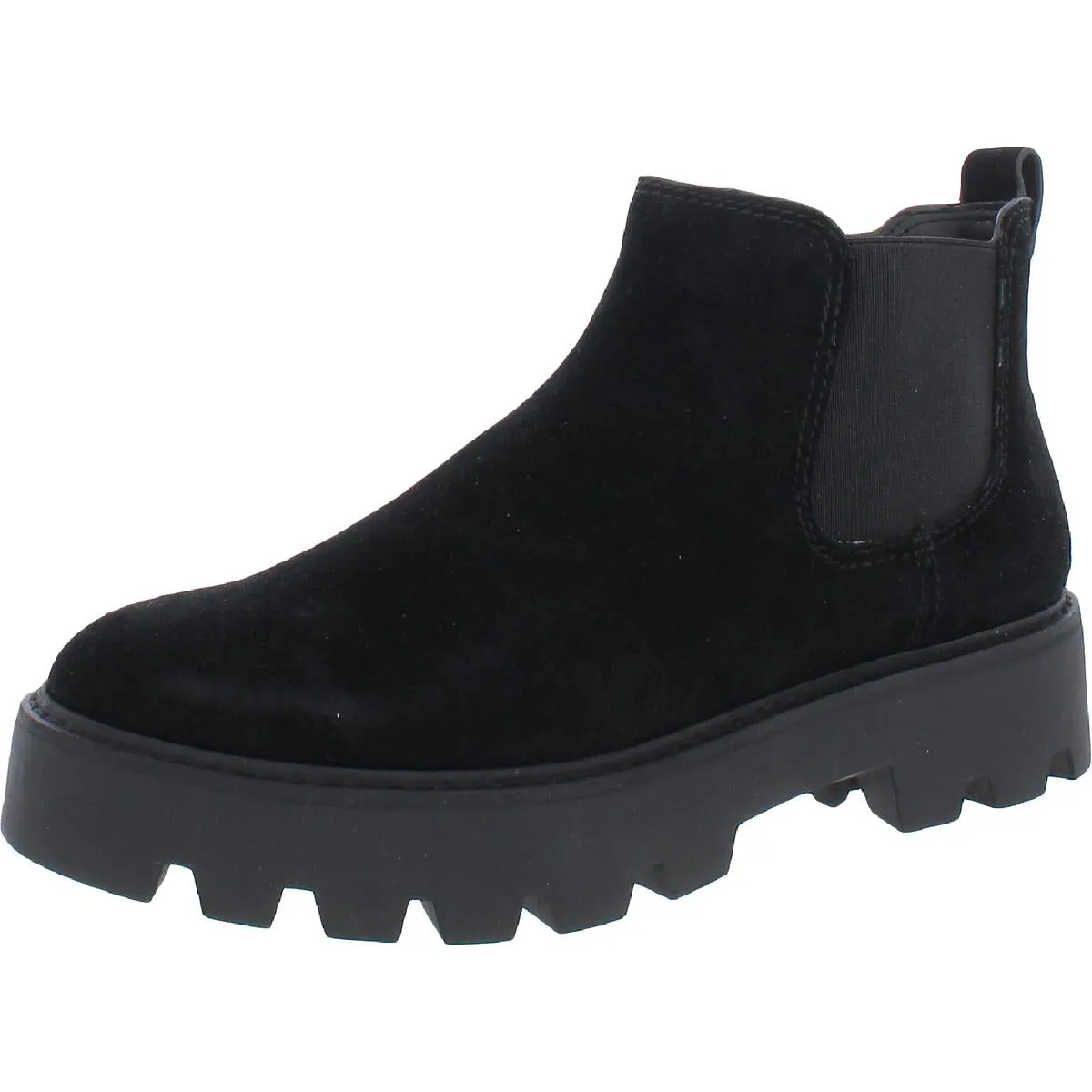 Franco Sarto Womens Balin Lugged Sole Ankle Chelsea Boots