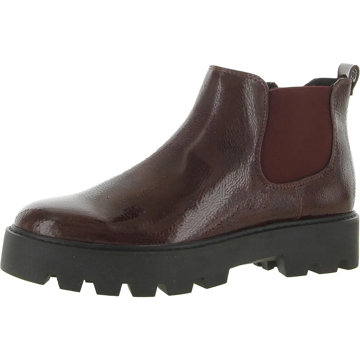 Franco Sarto Womens Balin Lugged Sole Ankle Chelsea Boots