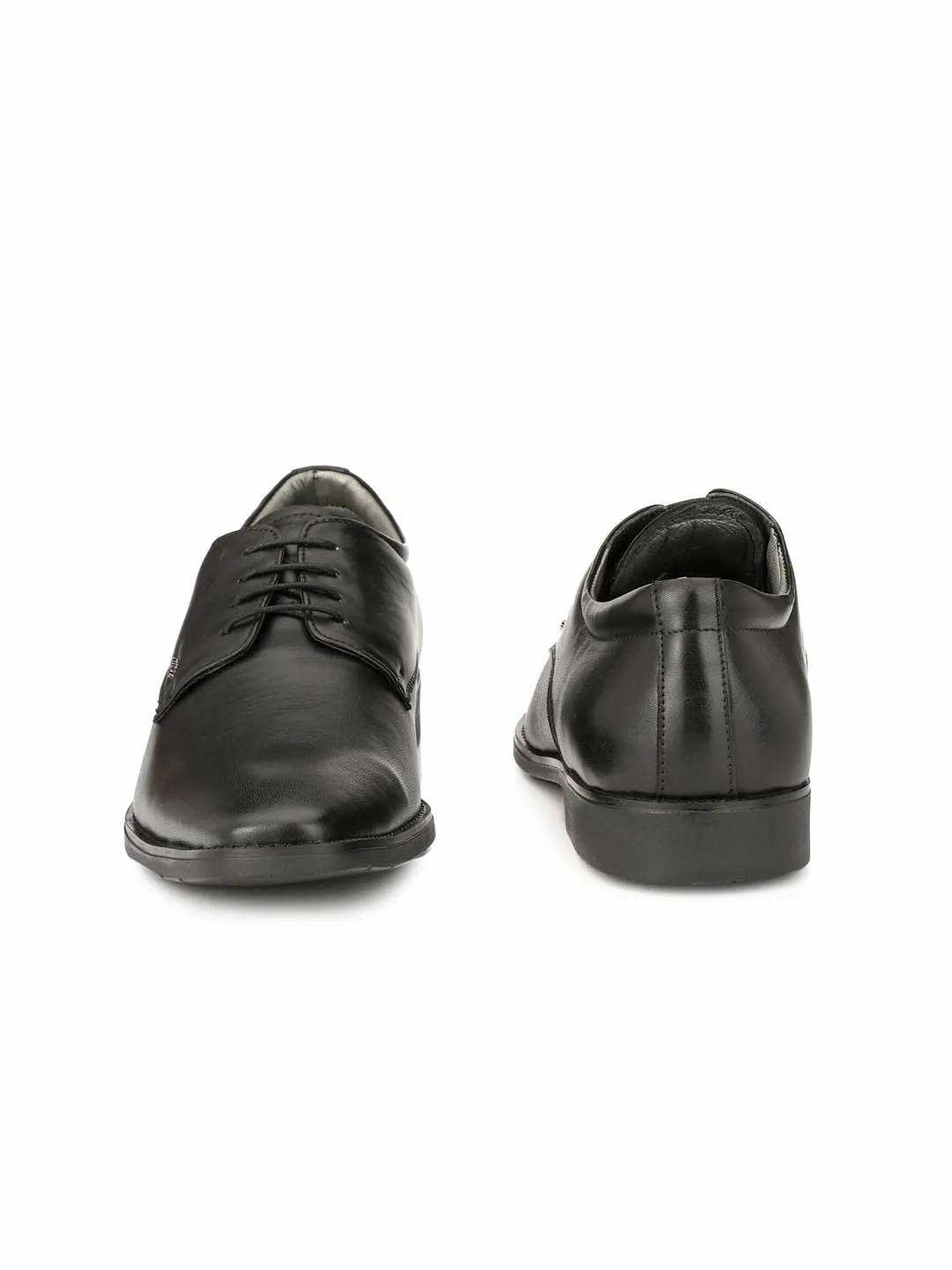 Hitz Men's Black Formal Derby Shoes