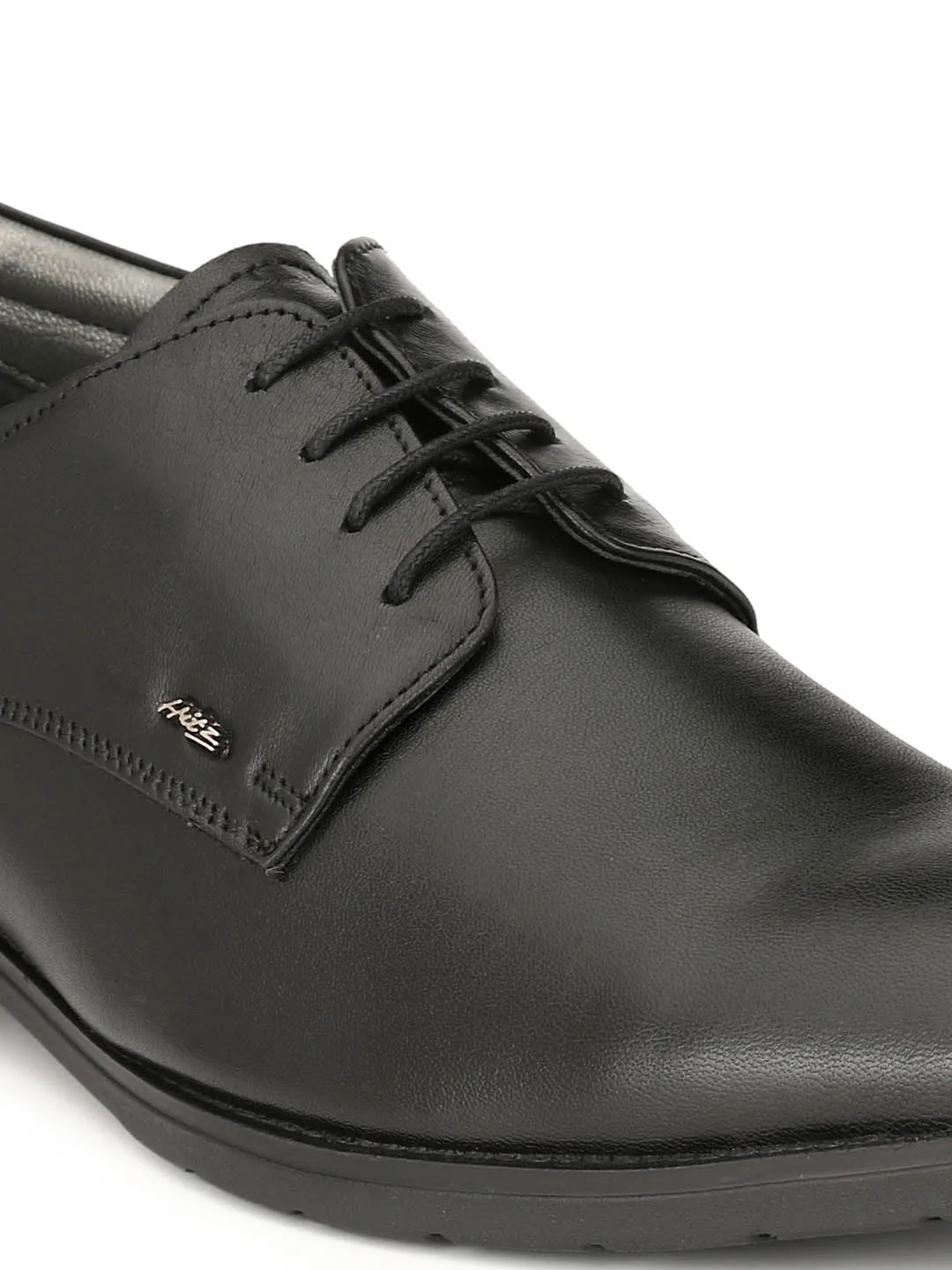 Hitz Men's Black Formal Derby Shoes