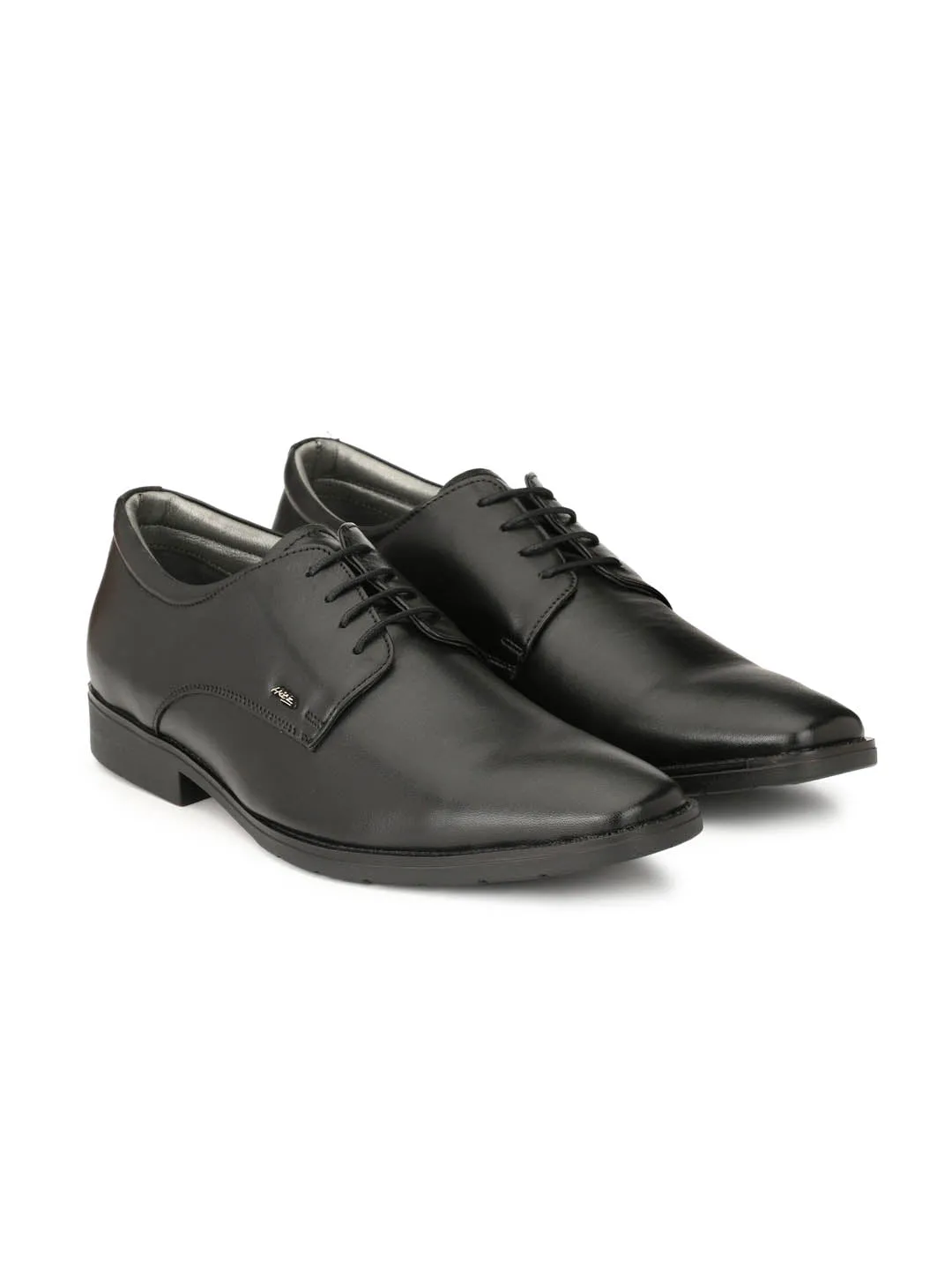 Hitz Men's Black Formal Derby Shoes