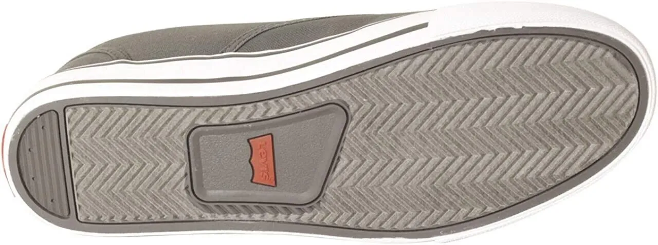 Levi's Mens Ethan CT Canvas II Sneaker, Charcoal, Gray Size 10.5